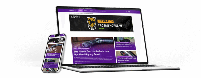 website development portfolio airsoft indonesia